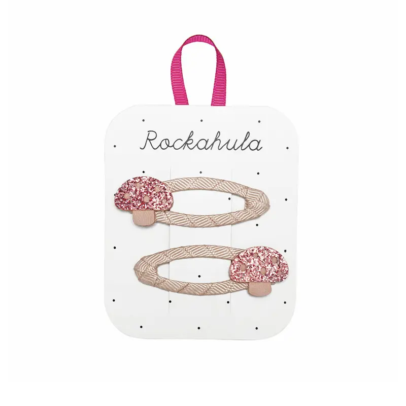 Glitter Toadstool Hair Clips by Rockahula