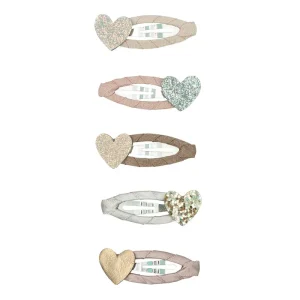 Heart Mini Clic Clac Hair Clips by Mimi & Lula