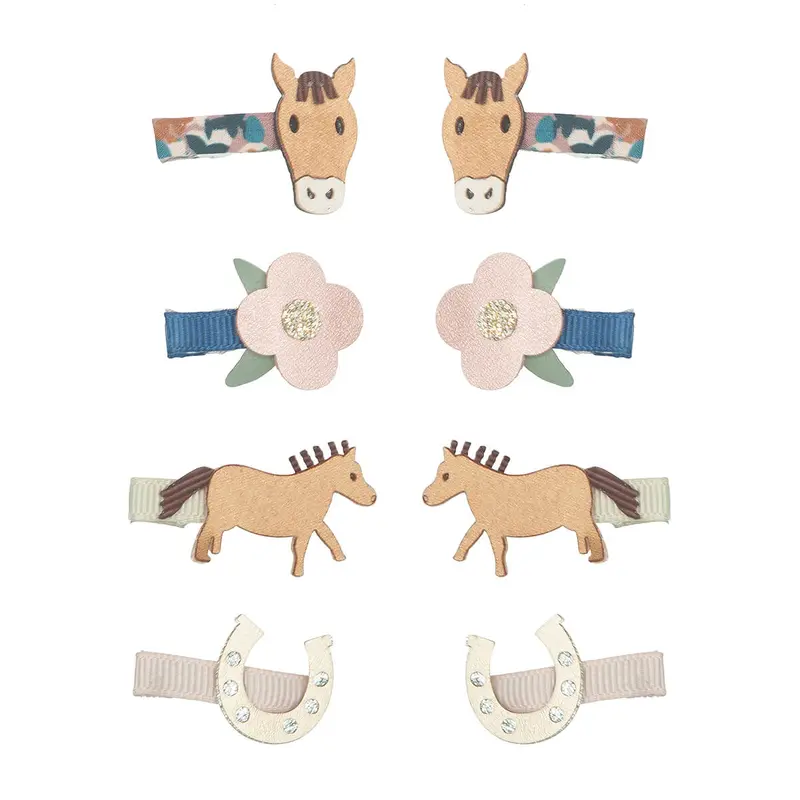 Horse Mini Hair Clips by Mimi & Lula