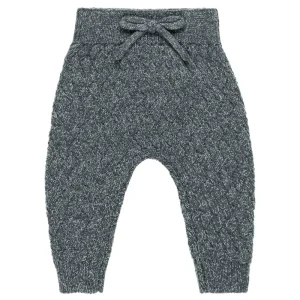Knit Pant in Heathered Indigo by Quincy Mae