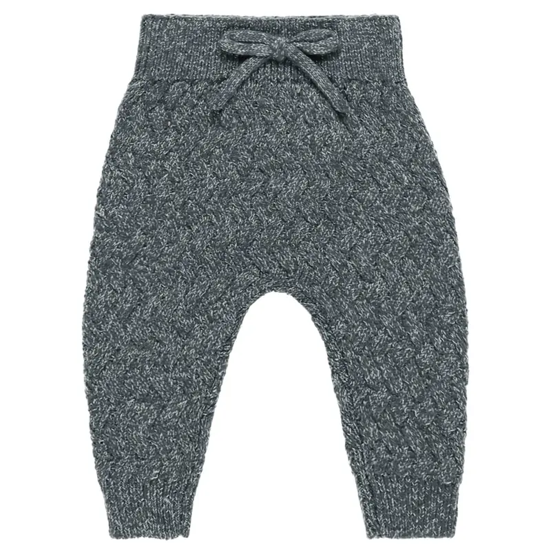 Knit Pant in Heathered Indigo by Quincy Mae