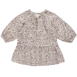 Lany Dress in Mauve Ditsy by Quincy Mae