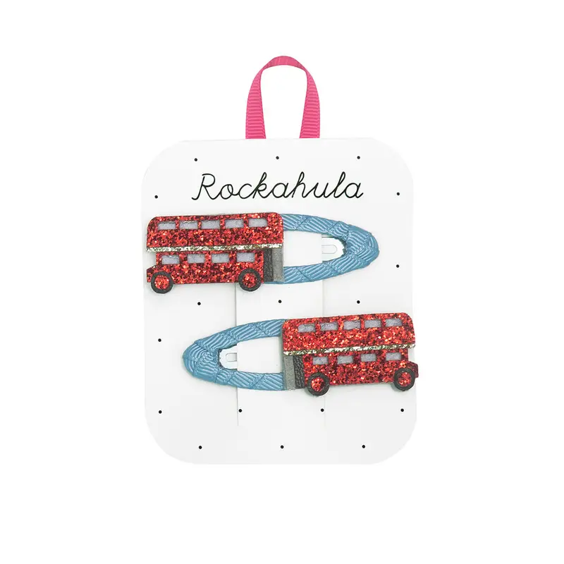 London Bus Hair Clips by Rockahula