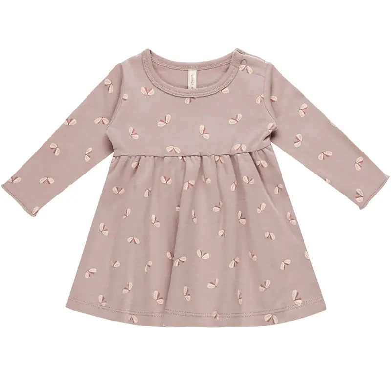 Long Sleeve Dress in Butterflies by Quincy Mae