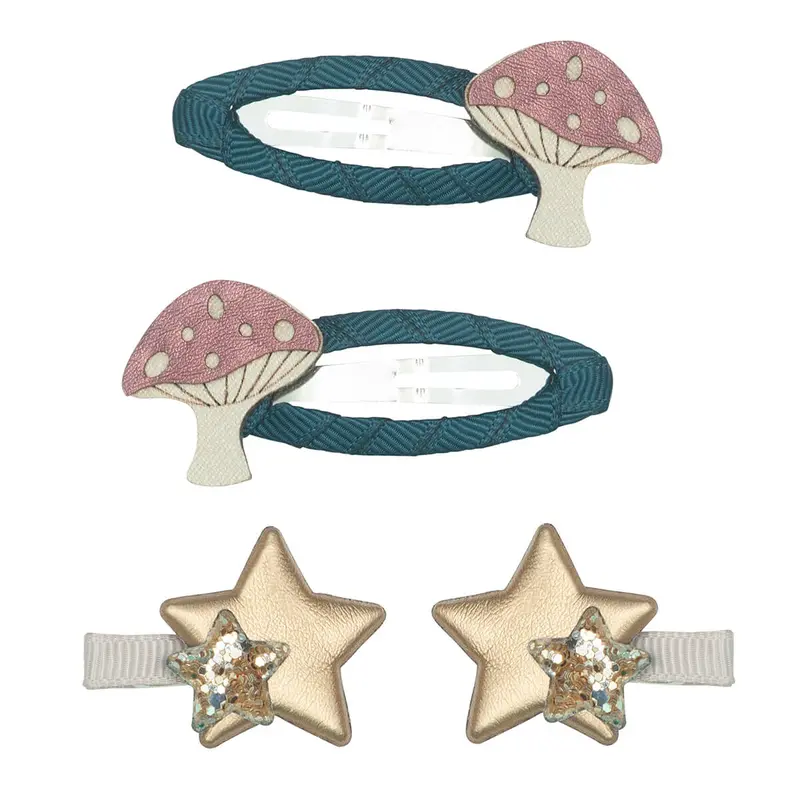 Magical Toadstool Hair Clips by Mimi & Lula