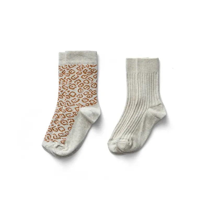 Mixed Sock Set in Leopard / Linen by Soor Ploom