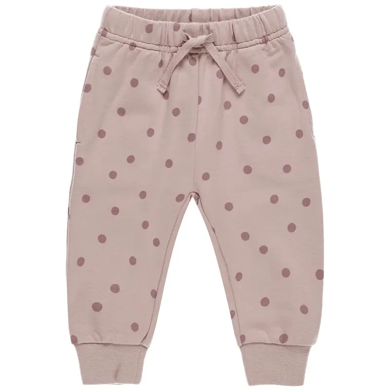 Relaxed Fleece Sweatpants in Polka Dots by Quincy Mae