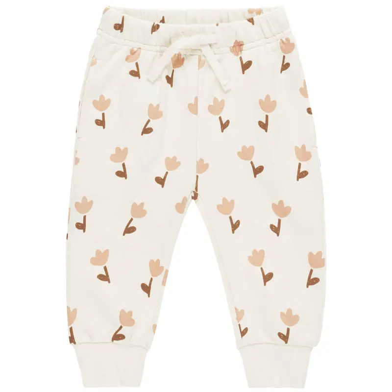 Relaxed Fleece Sweatpants in Tulips by Quincy Mae