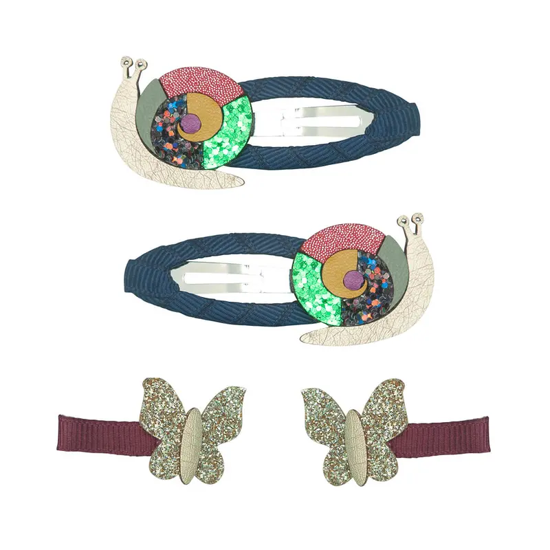 Suzie Snail Hair Clips by Mimi & Lula