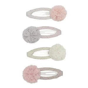 Tulle Pom Pom Clic Clac Hair Clips by Mimi & Lula