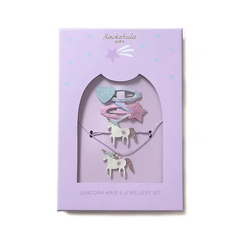 Unicorn Hair and Jewellery Set by Rockahula