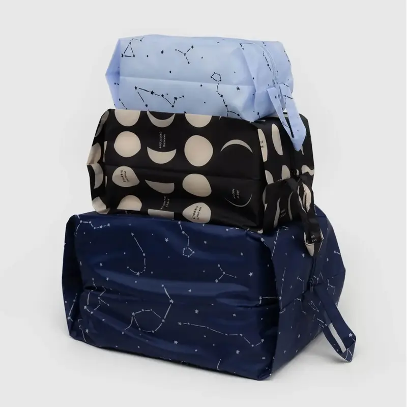 3D Zip Pouch Set in Night Sky by Baggu