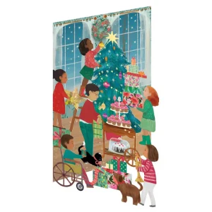 A Christmas Party Laser Cut Christmas Greetings Card By Roger La Borde