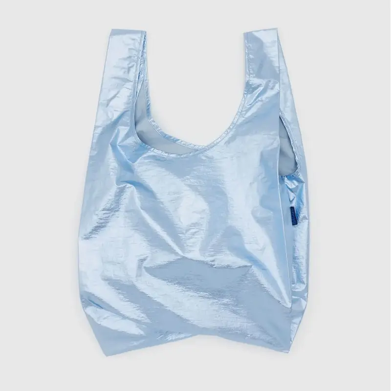 Baby Bag in Metallic Light Blue by Baggu