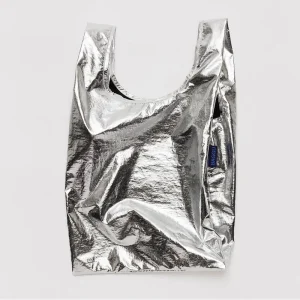 Baby Bag in Metallic Silver by Baggu