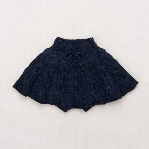 Cable Skating Skirt in Ink by Misha & Puff - Last Ones In Stock - 2-6 Years