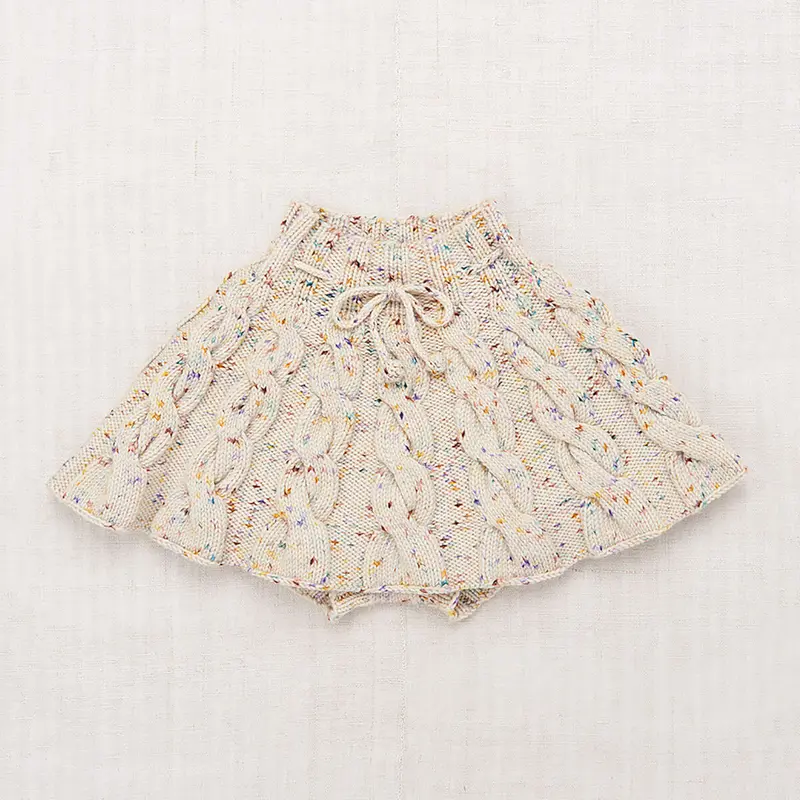 Cable Skating Skirt in Iris Confetti by Misha & Puff - Last Ones In Stock - 5-8 Years