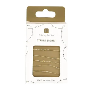Gold LED String Lights by Talking Tables