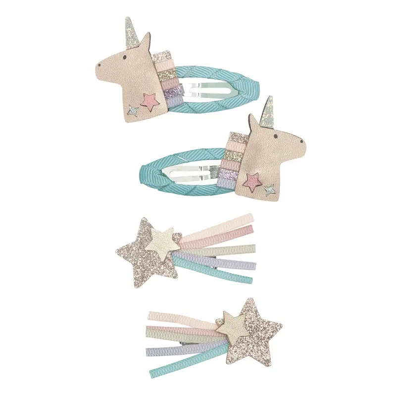 Gold Unicorn Clic Clac Hair Clips by Mimi & Lula