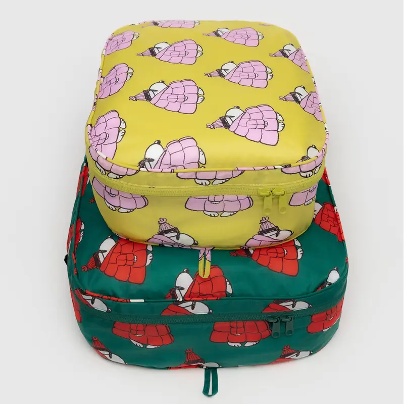 Large Packing Cube Set in Puffer Snoopy by Baggu