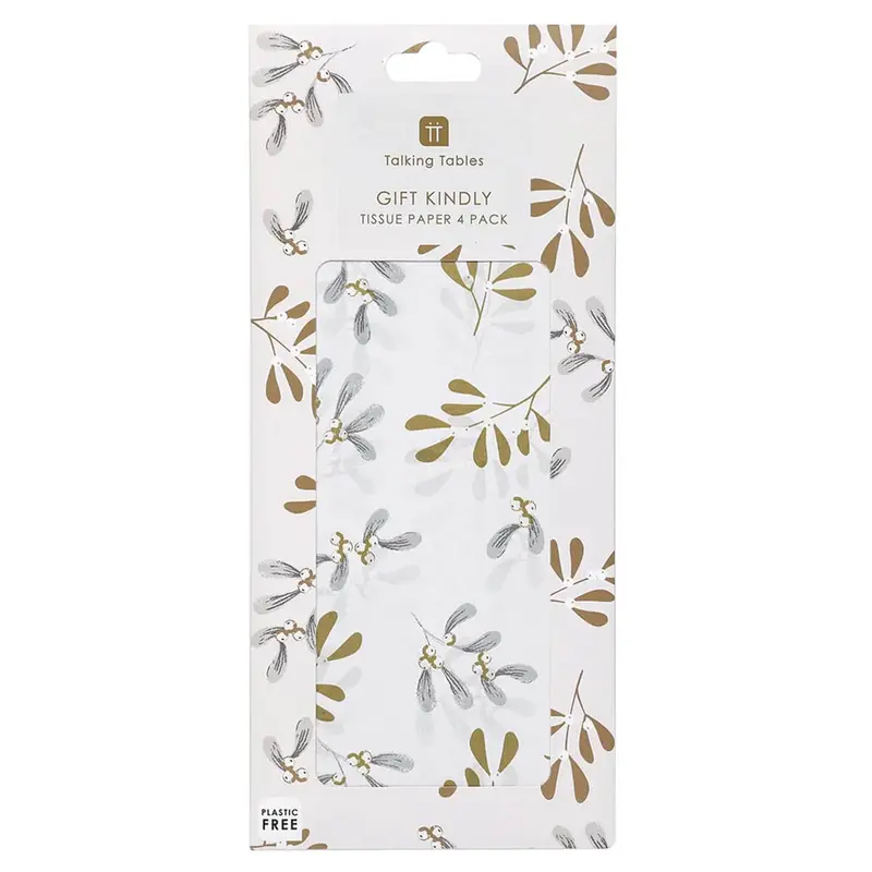 Mistletoe Tissue Paper (4 Sheets) by Talking Tables