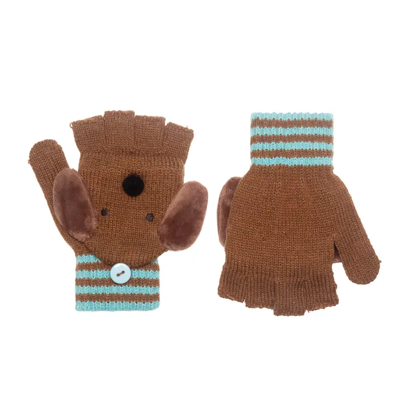 Morris Sausage Dog Knitted Gloves by Rockahula