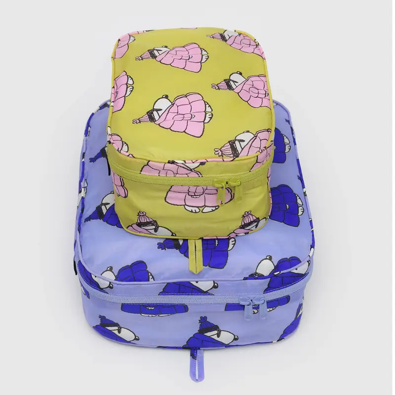 Packing Cube Set in Puffer Snoopy by Baggu