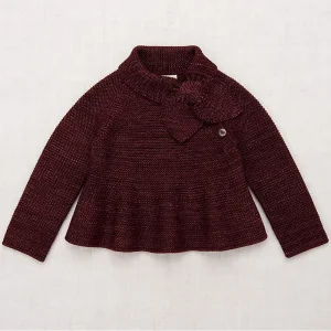 Peplum Scout Pullover in Fig by Misha & Puff