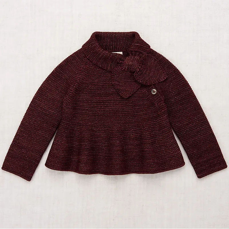 Peplum Scout Pullover in Fig by Misha & Puff