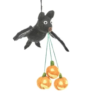 Shadow The Bat Hanging Halloween Decoration by Felt So Good