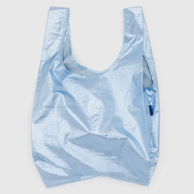 Standard Bag in Metallic Light Blue by Baggu