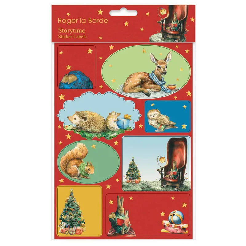 Storytime Sticker Labels Sheet by Roger La Borde