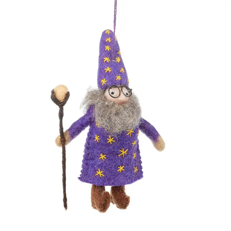Wendall The Wizard Hanging Halloween Decoration by Felt So Good