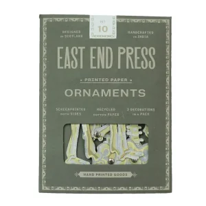 Dancing Skeleton Paper Ornaments by East End Press