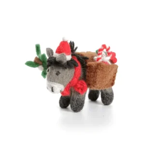 Donkey with Panniers Hanging Christmas Decoration by Amica