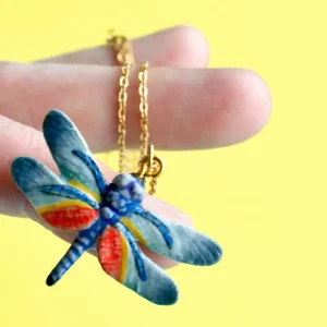 Dragonfly Ceramic Pendant by Camp Hollow