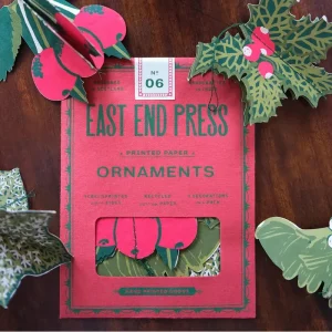 Festive Foliage Paper Ornaments by East End Press