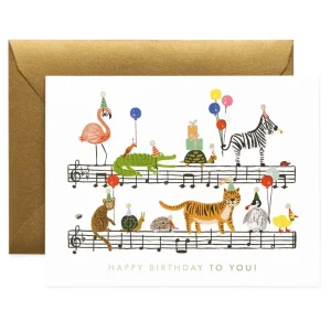 Happy Birthday To You Animals Greetings Card By Rifle Paper Co.