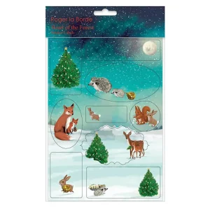 Heart Of The Forest Sticker Labels Sheet by Roger La Borde