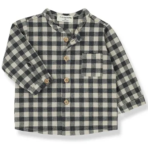 Henry Flannel Shirt in Taupe by 1+ in the Family - Last One In Stock - 6 Months