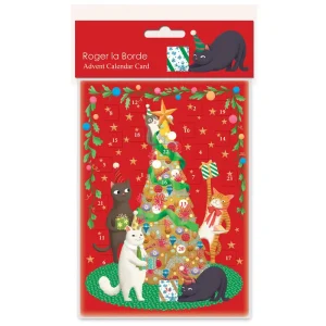 Miaow Factor Advent Calendar Greetings Card By Roger La Borde