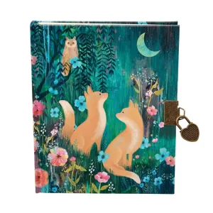 Moonlit Meadow Lockable Notebook by Roger La Borde