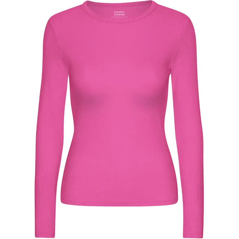 Rib T-Shirt in Bubblegum Pink by Colorful Standard