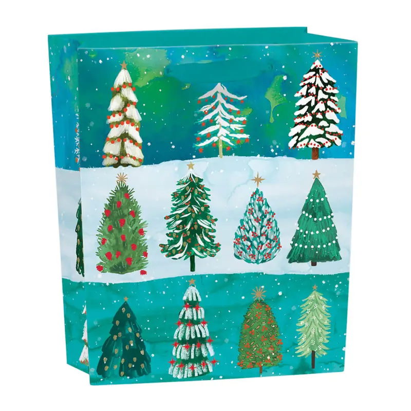 Wild Winter Forest Small Gift Bag by Roger La Borde