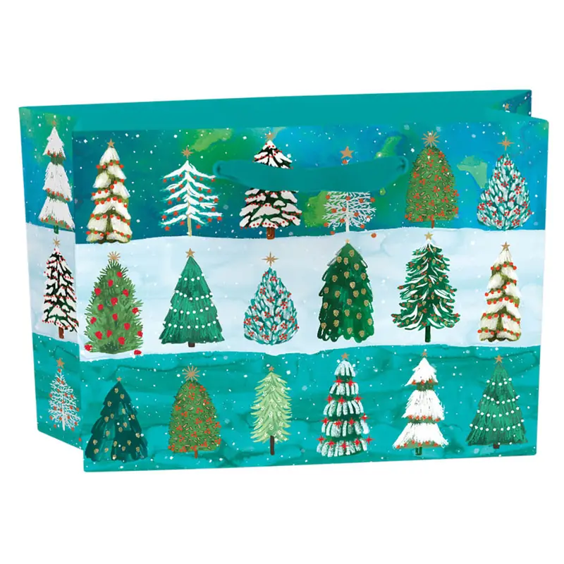 Wild Winter Forest Small Landscape Gift Bag by Roger La Borde