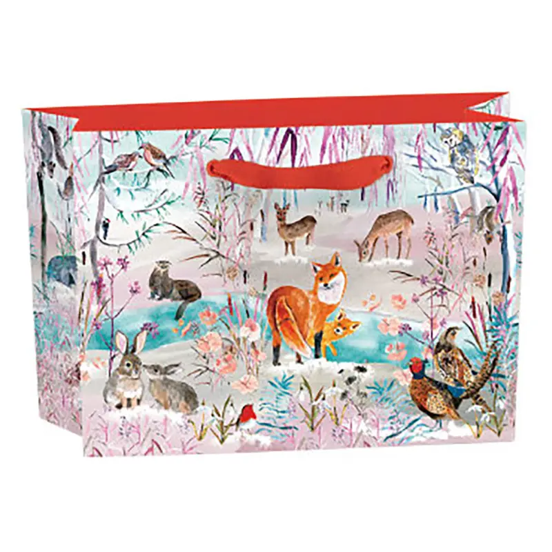 Wild Winter's Song Small Landscape Gift Bag by Roger La Borde