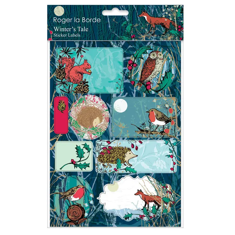 Winter's Tale Sticker Labels Sheet by Roger La Borde