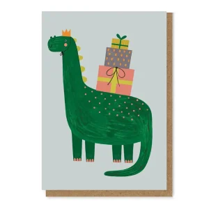 Dino Birthday Greetings Card by Daria Solak Illustrations