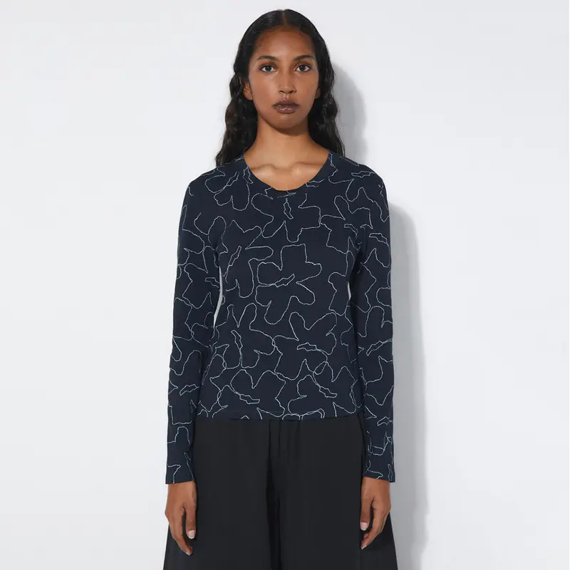 Elif T-Shirt in Flowers by Rita Row