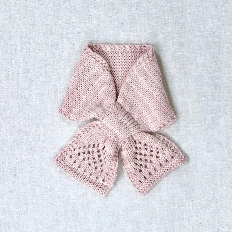 Lace Keyhole Scarf Mallow by Iver & Isla